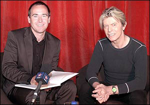 Dominic Mohan and David Bowie