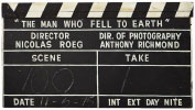 The Man Who Fell to Earth oversized clapper board