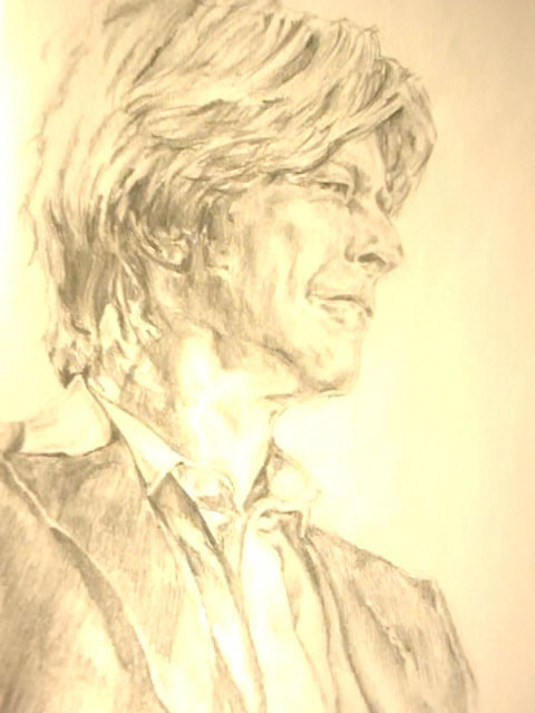 David Bowie Sketch by Yoko Theeuws