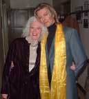Martha Mooke and David Bowie backstage