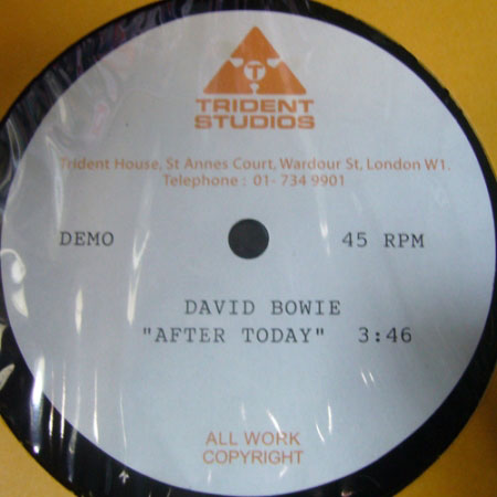FAKE David Bowie Trident Studios acetate After Today