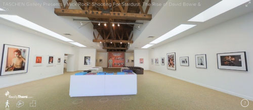 Mick Rock Shooting for Stardust exhibition virtual tour