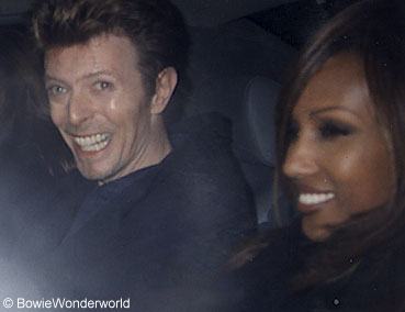 David and Iman leaving The White Room 95