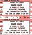 David Bowie Rosemont Theatre Ticket, Chicago
